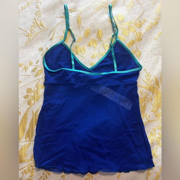 NWT Cosabella Holliwood V-Neck Cobalt Aquamarine Blue Camisole - Small - Picture 4 of 4
